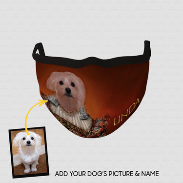 Personalized Dog Gift Idea - Royal Dog's Portrait 38 For Dog Lovers - Cloth Mask